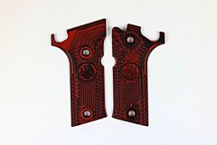 92X PERFORMANCE Wraparound Grips – Red/Black G10 by Lok Beretta