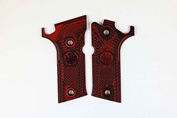 92X PERFORMANCE Wraparound Grips – Red/Black G10 by Lok Beretta