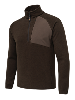 Pile Abisko Half Zip Fleece Brown Bark Beretta