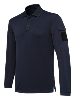 Miller Polo Long Sleeves Dark Blue Beretta