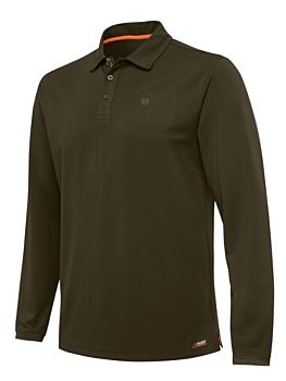 Tech Corporate Polo LS Green Moss Beretta