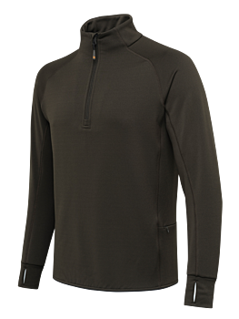 Pile Stretch Tech Half Zip Fleece Green Moss Beretta