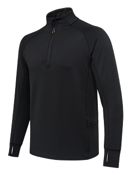 Pile Stretch Tech Half Zip Fleece Jet Black Beretta